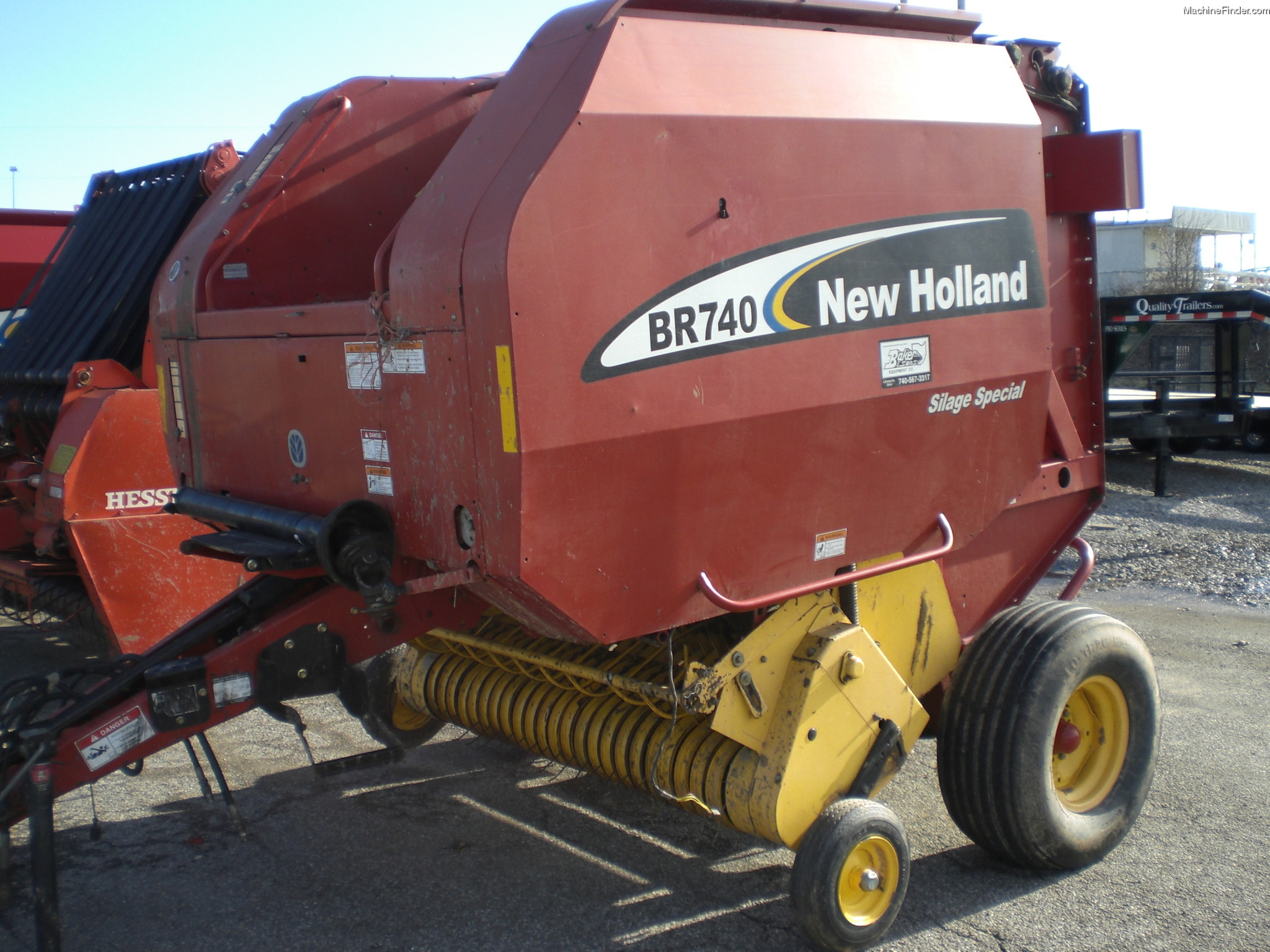 2003 New Holland BR740 Hay Equipment Round Balers John Deere