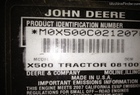2007 John Deere X500