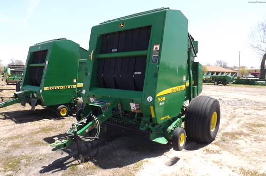 2007 John Deere 568 ROUND BALER NET WRAP KICKER BAR MEGA WIDE