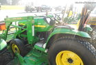 2004 John Deere 4410 MFWD LOADER, MID MOWER TURF TIRES