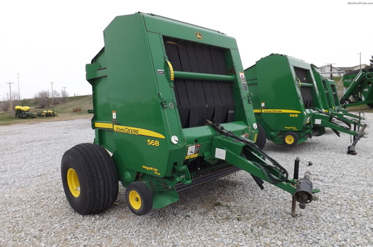 2007 John Deere 568 ROUND BALER HYD PICKUP BIG TIRES CLEAN