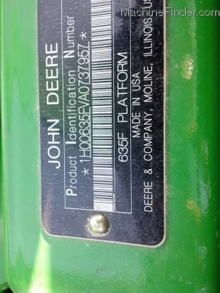 2010 John Deere 635F