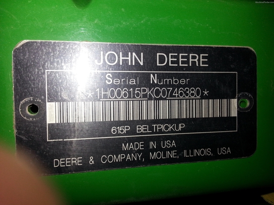 2012 John Deere 615P