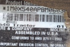 2011 John Deere X540