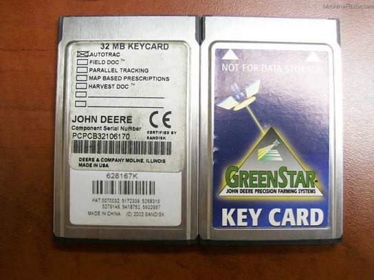  John Deere SF2 Keycard