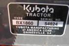 2011 Kubota BX1860