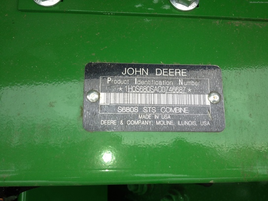 2012 John Deere S680