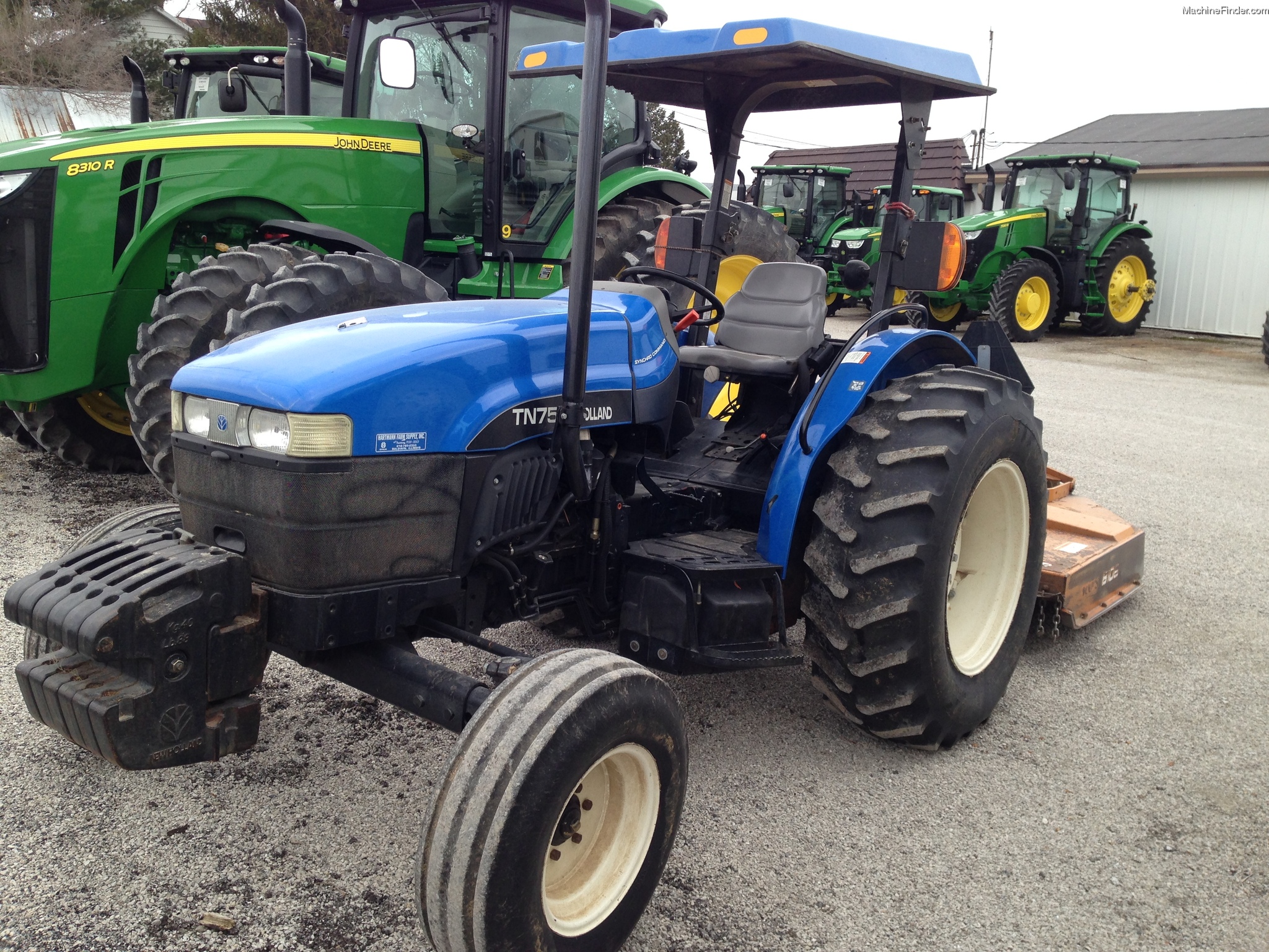 2003 New Holland TN75 Tractors Utility (40100hp) John Deere