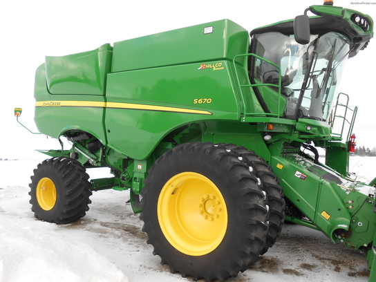 2012 John Deere S670 SIDEHILL