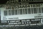 2009 John Deere X534