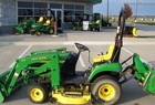 2004 John Deere 2210, turf tires, 210 Loader, 62C mower