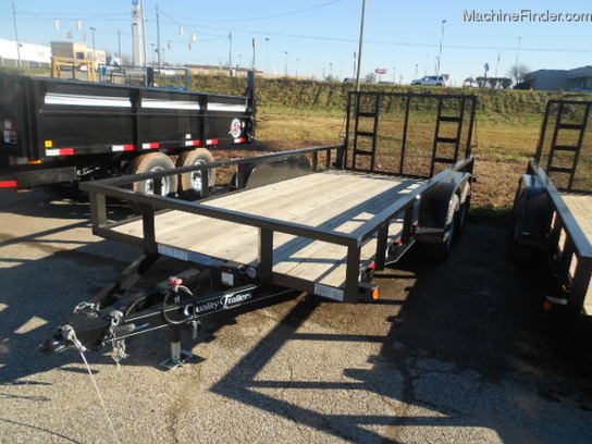 2012 Quality 16 FOOT LANDSCAPE TRAILER WITH REAR RAMPS