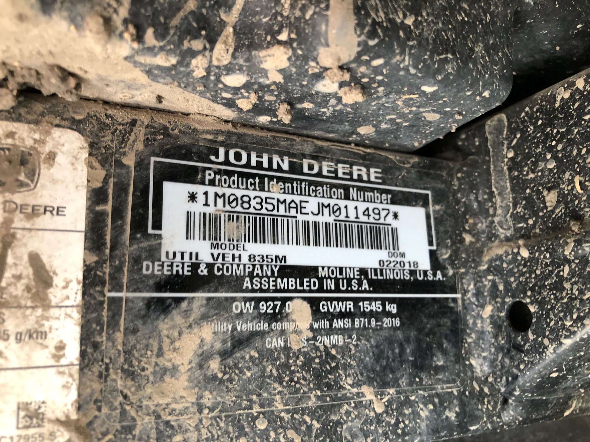 2018 John Deere XUV 835M Image 11