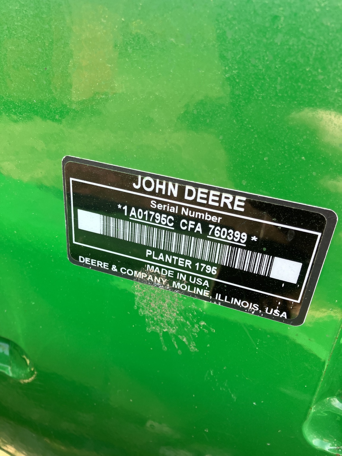 2015 John Deere 1795 Image 3