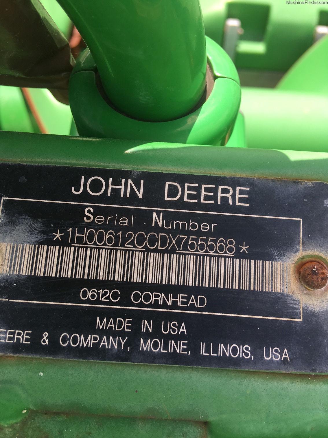 2014 John Deere 612C Image 3