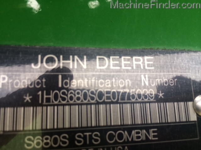 2015 John Deere S680 Image 6