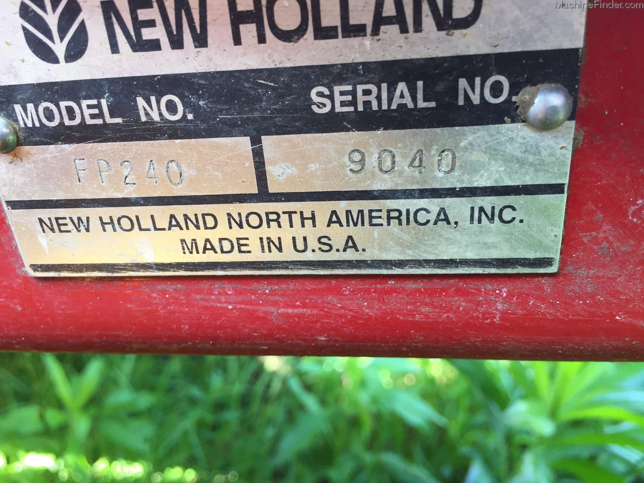 2001 New Holland FP240 Image 10