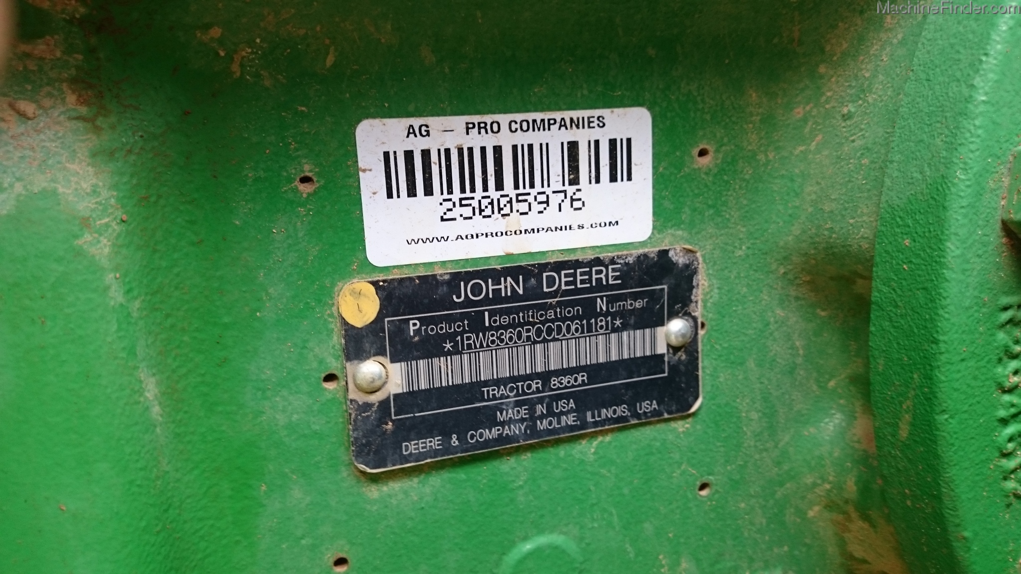 2012 John Deere 8360R Image 8
