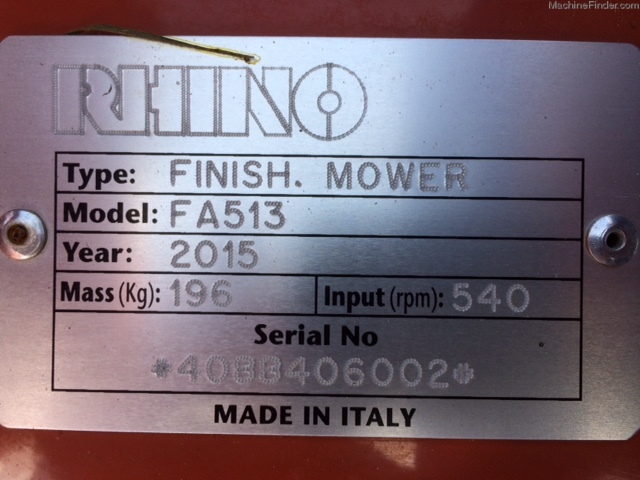 2015 Rhino FA513 Image 5